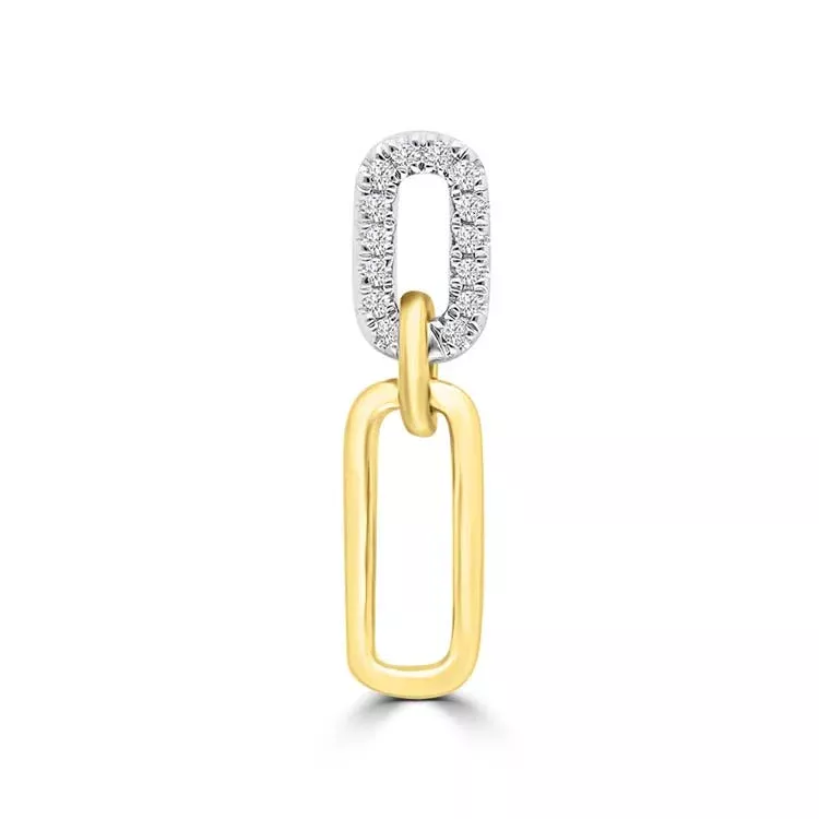 0.05ct HI I1 Diamond Pendant in 9K Yellow Gold