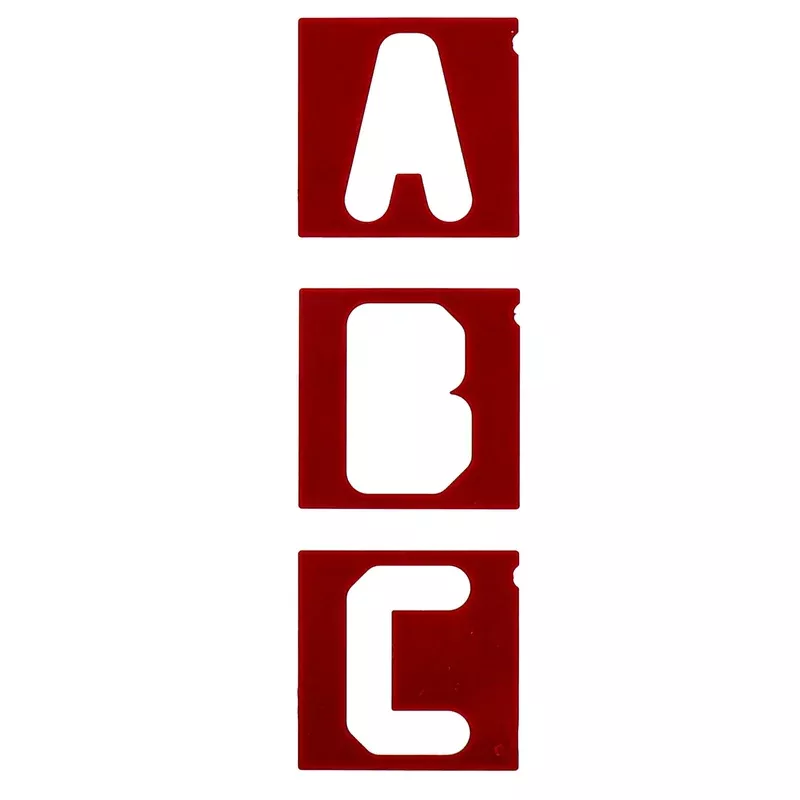 1-1/2″ and 2-1/2″ Vertical Letters Set for Sign Making Jigs 64pc