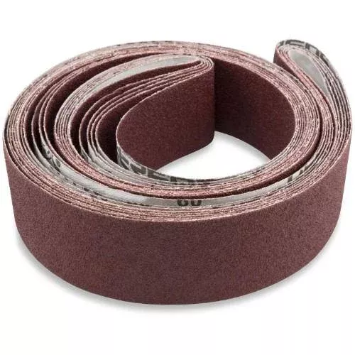 1 1/2 X 132 Inch Flex Aluminum Oxide Metalworking Sanding Belts, 6 Pack