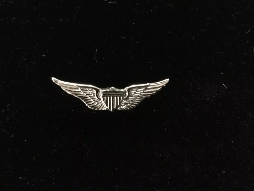 1 1/4″ Regular Wing Tie Tac-White Gold