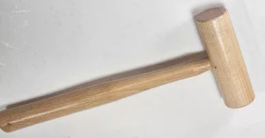 1 3/8″ Diameter Solid Hickory Mallet, 9 oz., wood handle.