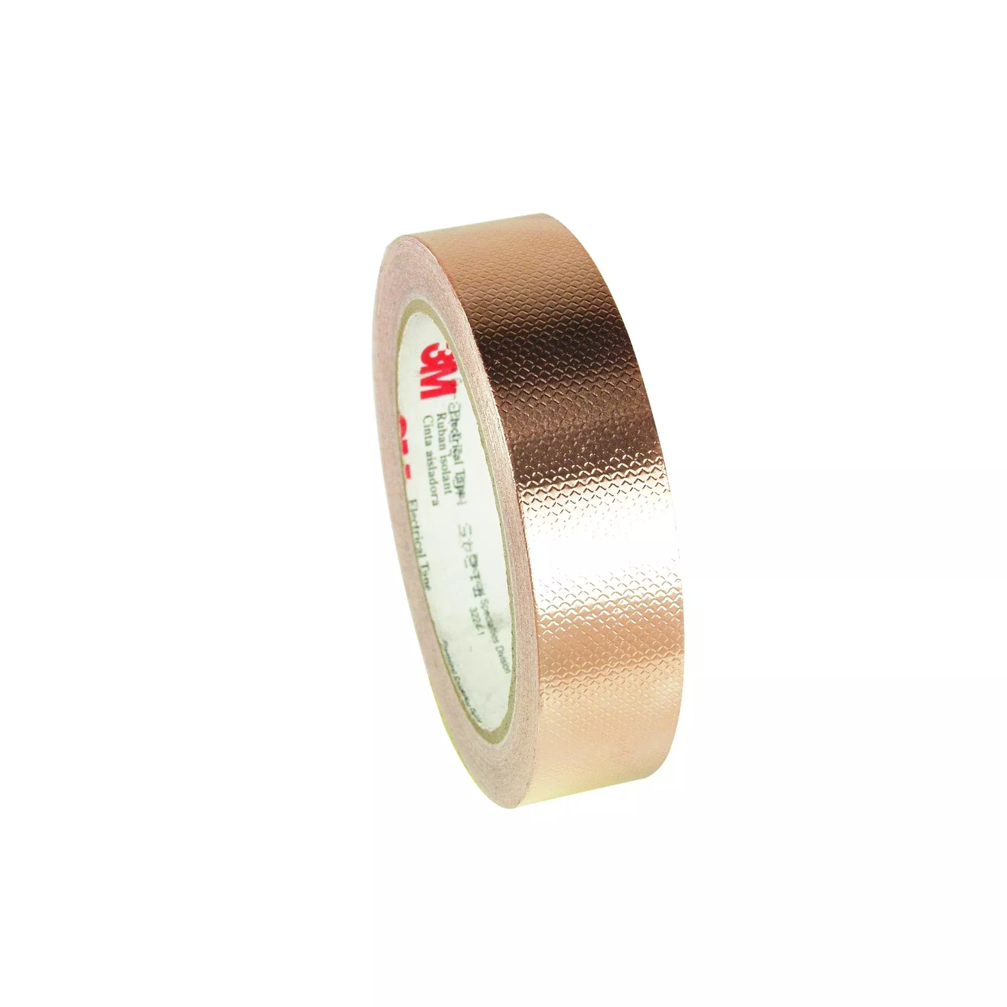 3M Embossed Copper Foil EMI Shielding Tape 1245, 23 in x 8 yd, LogRoll
