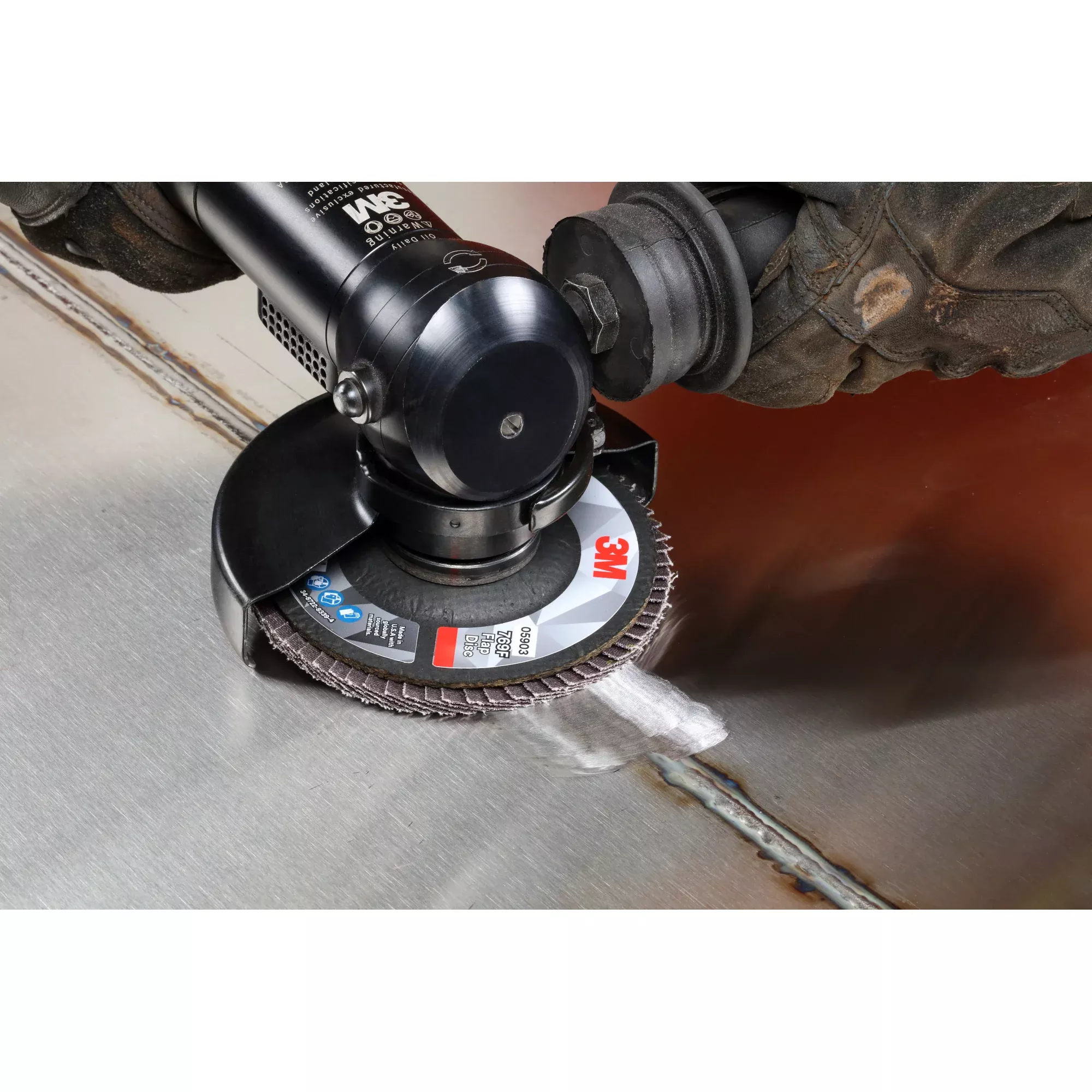 3M Flap Disc 769F, 60+, T29, 4-1/2 in x 7/8 in