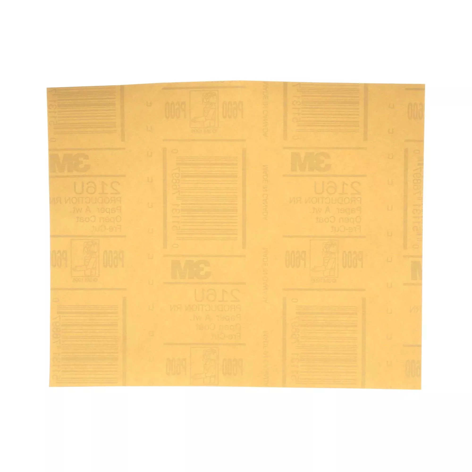 3M Gold Abrasive Sheet, 02537, P600 grade, 9 in x 11 in, 50 sheets perpack