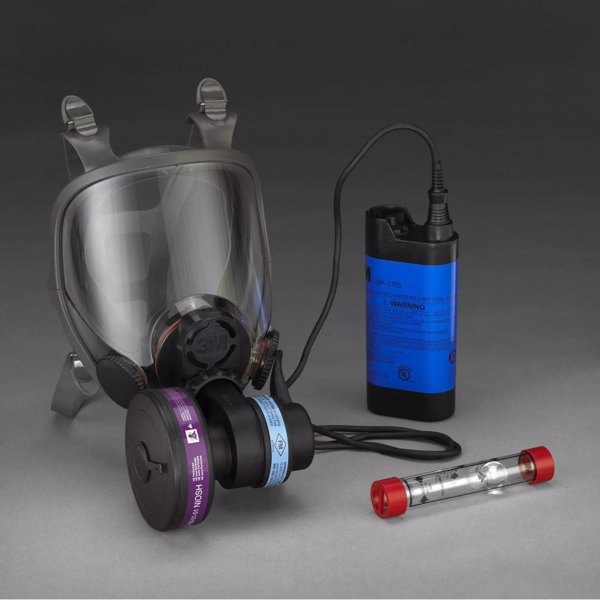 3M Powerflow Face-Mounted Powered Air Purifying Respirator (PAPR)6800PF, Medium