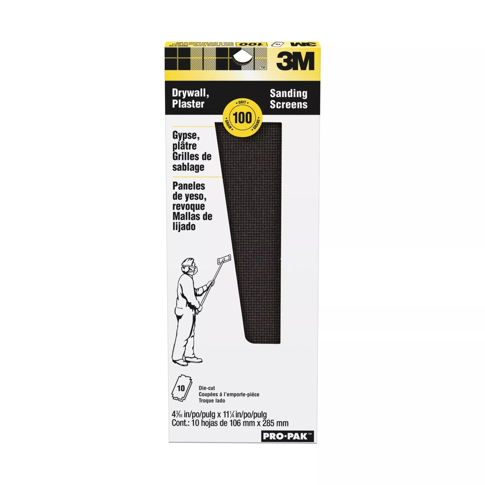 3M Pro-Pak Drywall Sanding Screens 99440, 100 grit