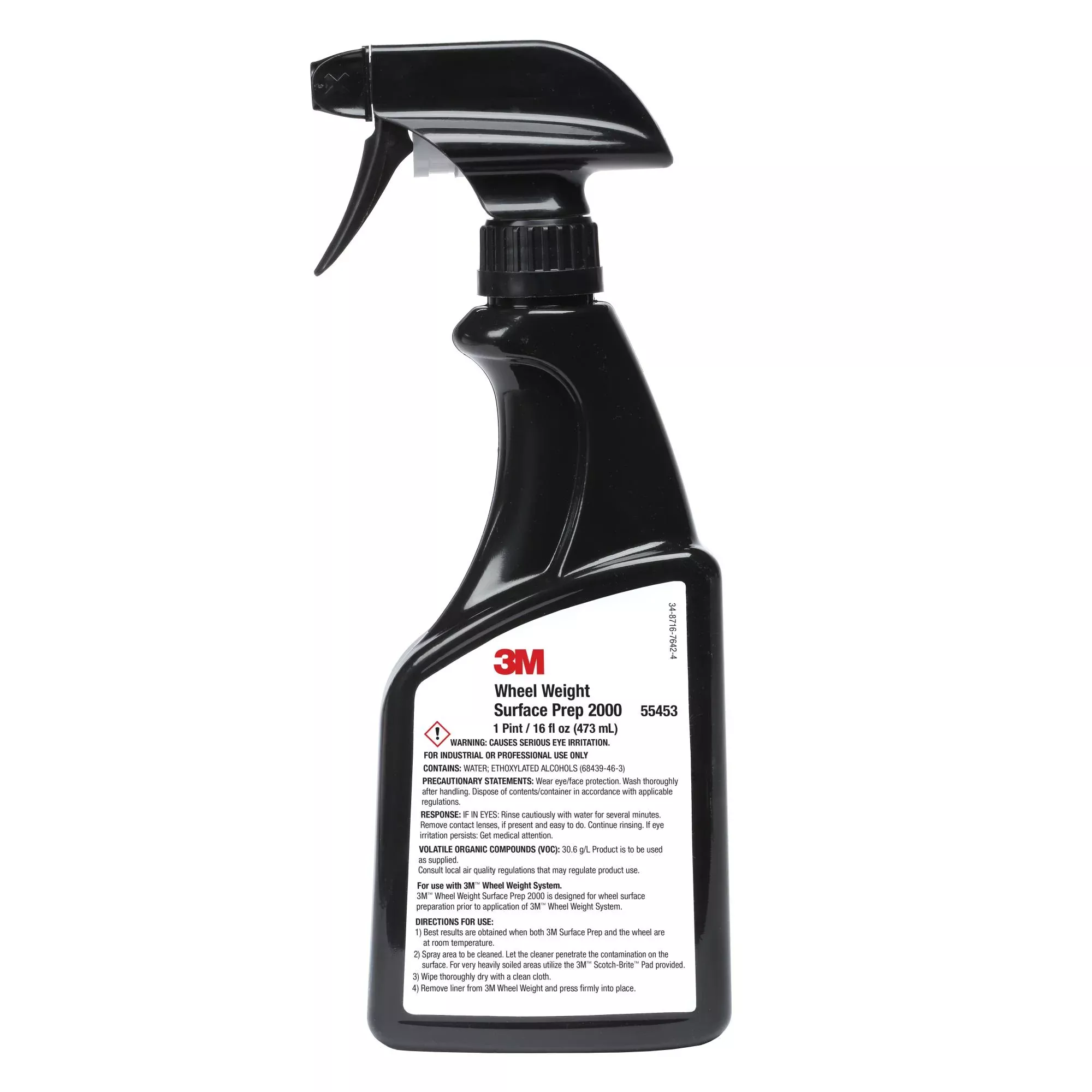 3M Wheel Weight Surface Prep 2000, PN55453, 16 oz Spray Bottle
