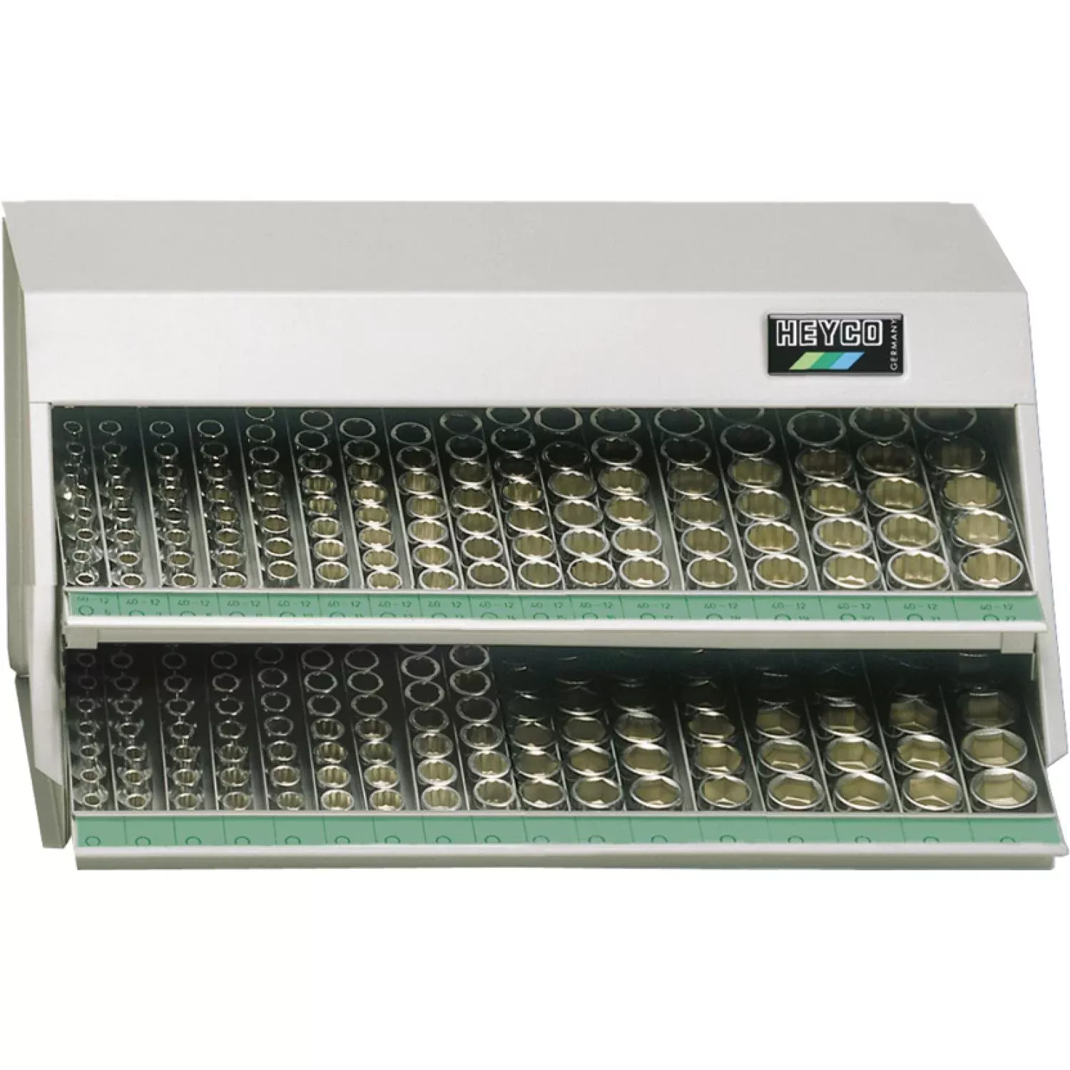 Heyco 00040850083 Dispensers containing Sockets and Screwdriver Sockets, 40-85-M, 314 Pc.