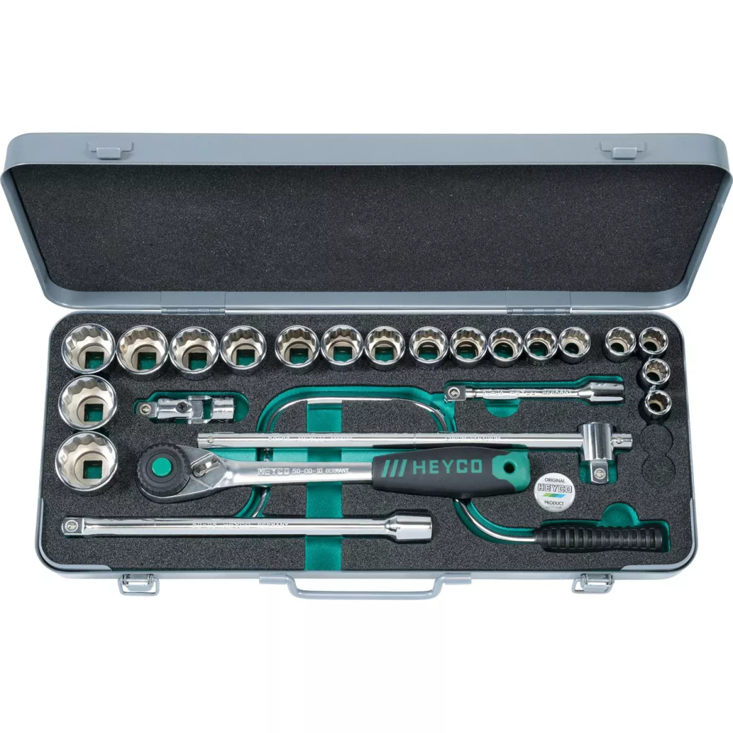 Heyco 00075300083 Metric Socket Set, 1/2 Inch, 24 pcs
