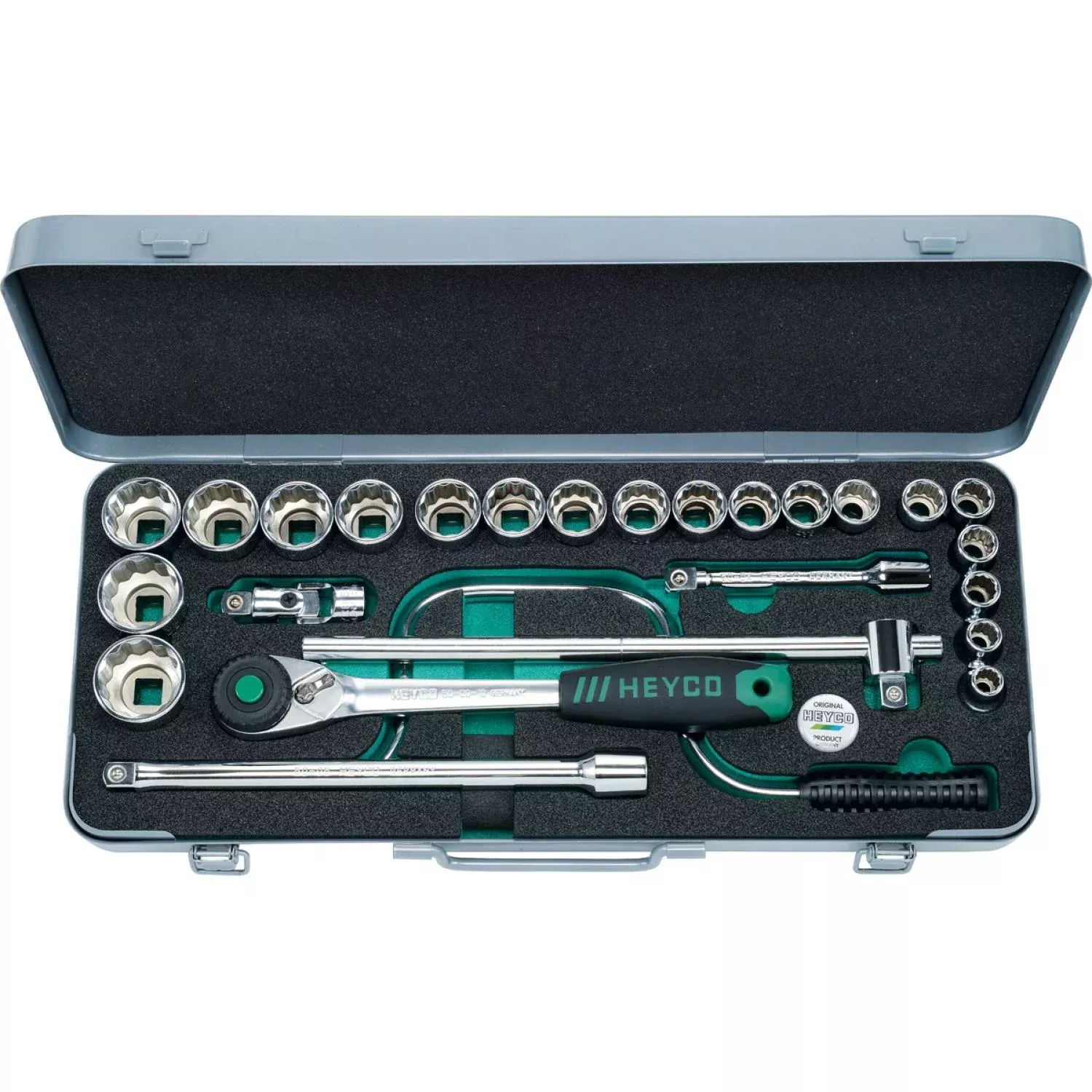 Heyco 00075311083 Metric Socket Set, 1/2 Inch, 26 pcs