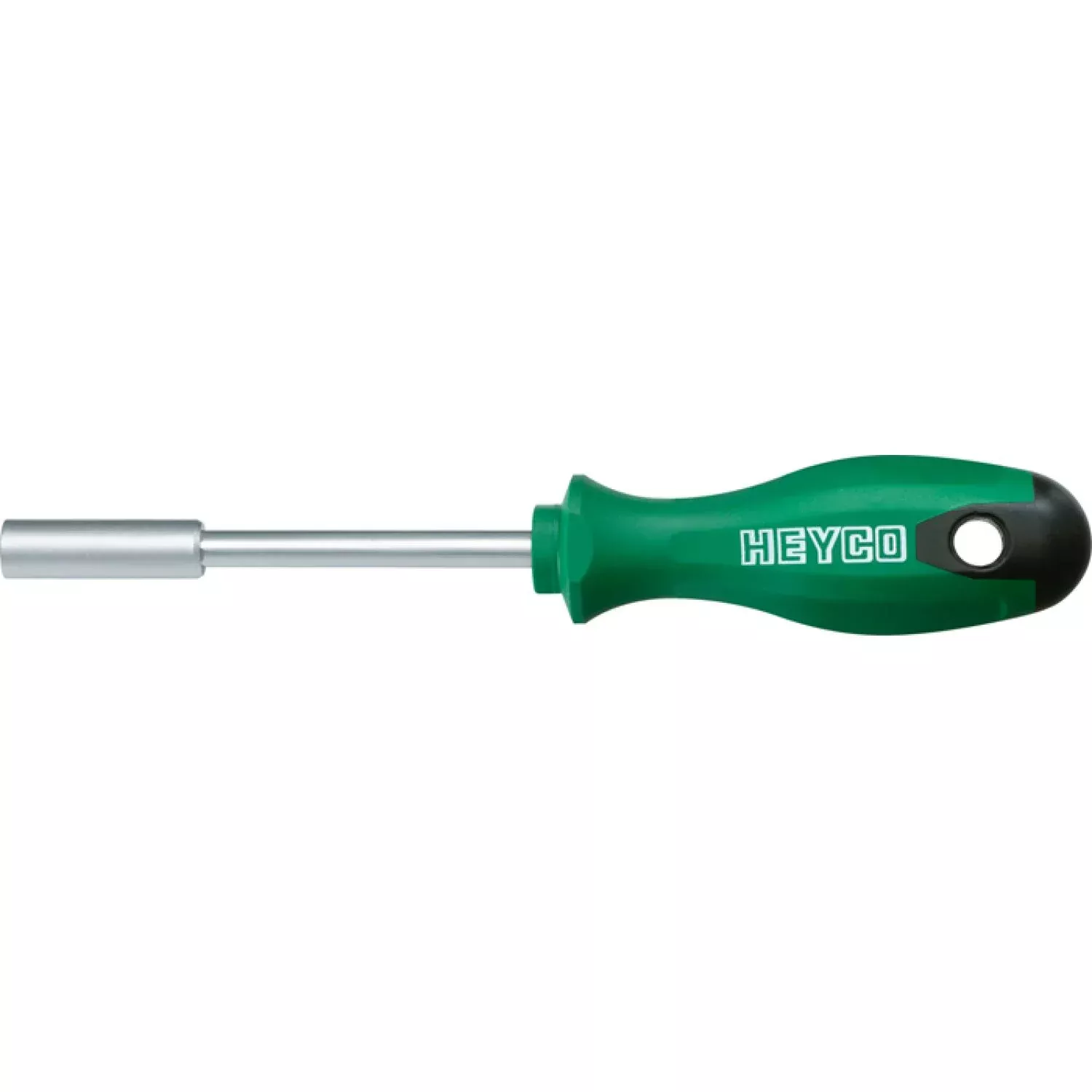 Heyco 03301010080 Magnetic Bitholder, Chromium Plated with 2-K Plastic Handle