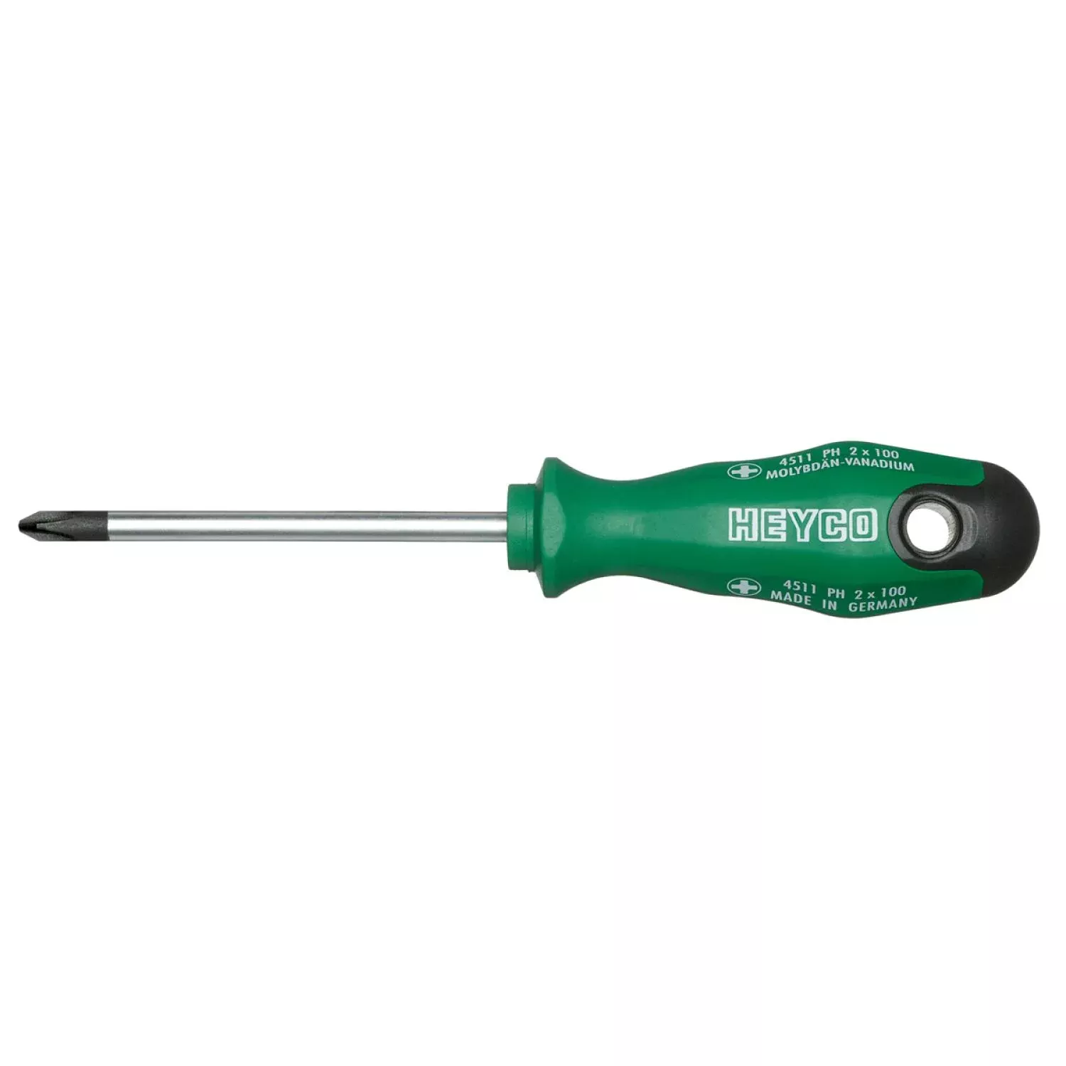 Heyco 04512002080 Pozidriv Screwdriver with 2K Handle, PZ2
