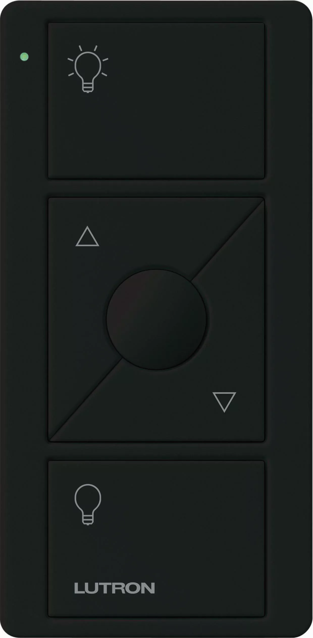 LUTRON PJ2-3BRL-GBL-L01 3-Button with Raise Lower Pico Wireless Control, Gloss Black