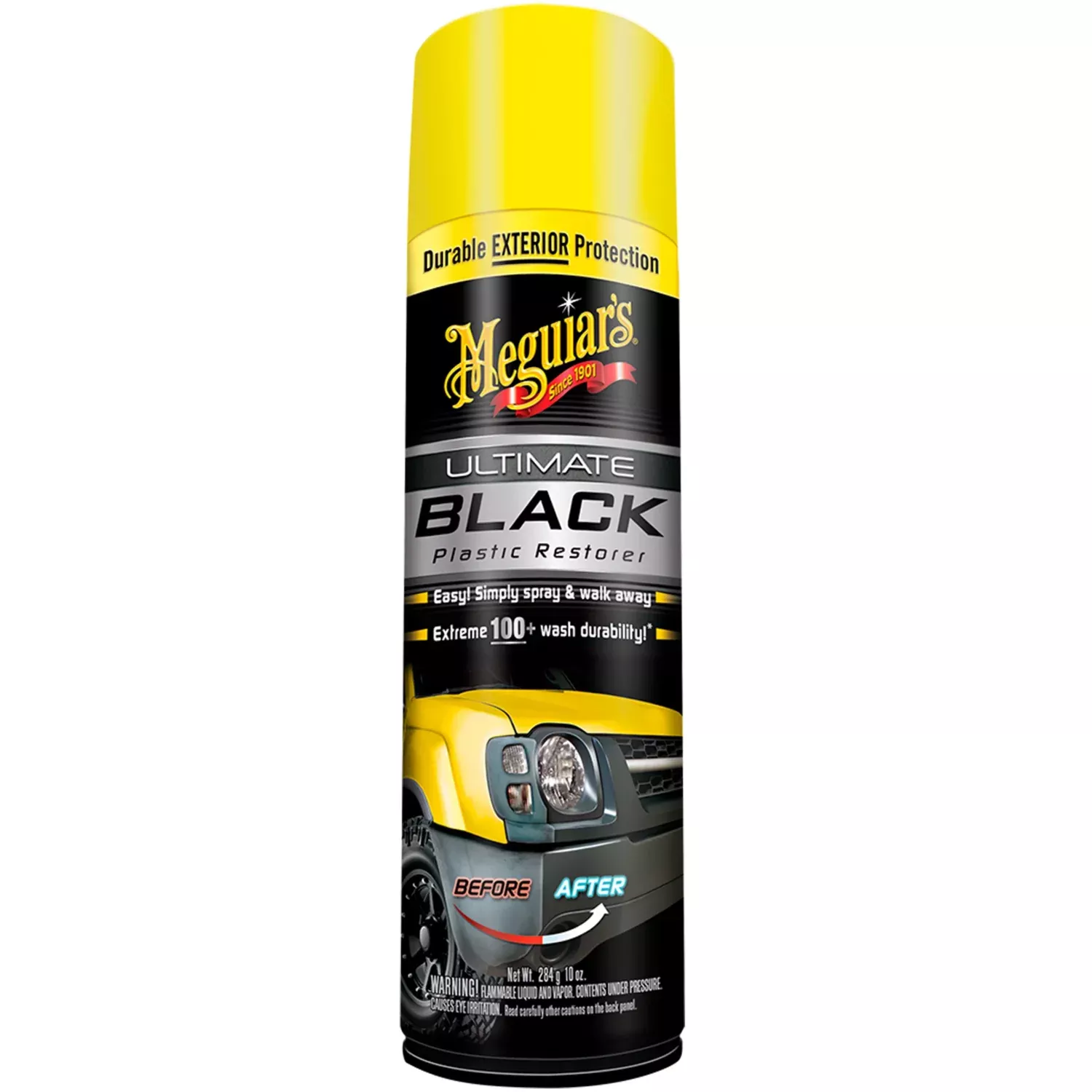 Meguiar's G16910 Ultimate Black Plastic Restorer Aerosol