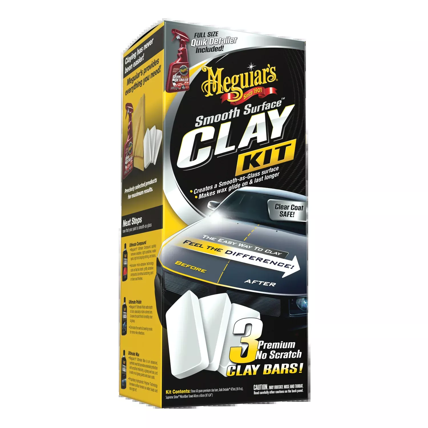 Meguiar's G191700 Smooth Surface Clay Kit