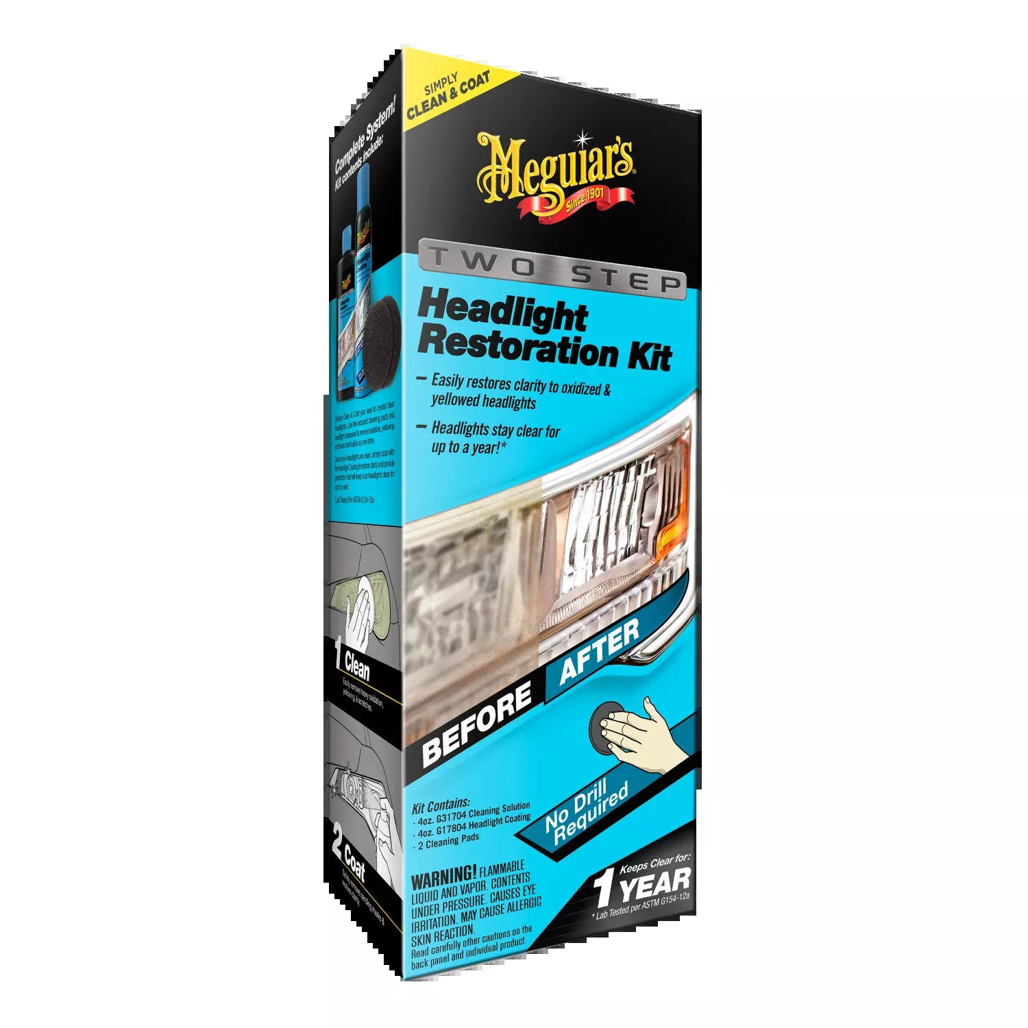 Meguiar's G2970 Two Step Headlight Restoration Kit