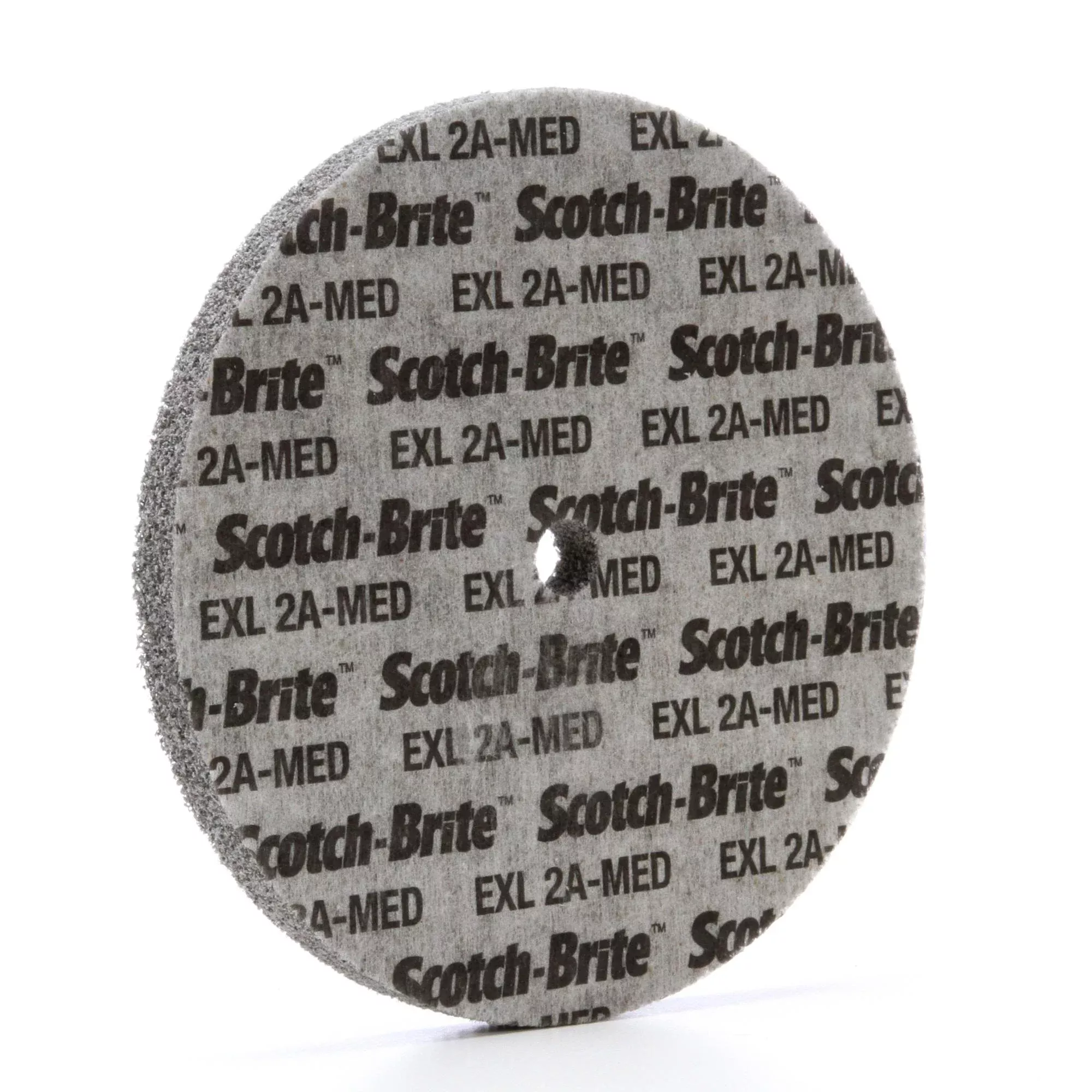 Scotch-Brite EXL Unitized Wheel, 6 in x 1/2 in x 1/2 in, 2A MED, 4ea/Case