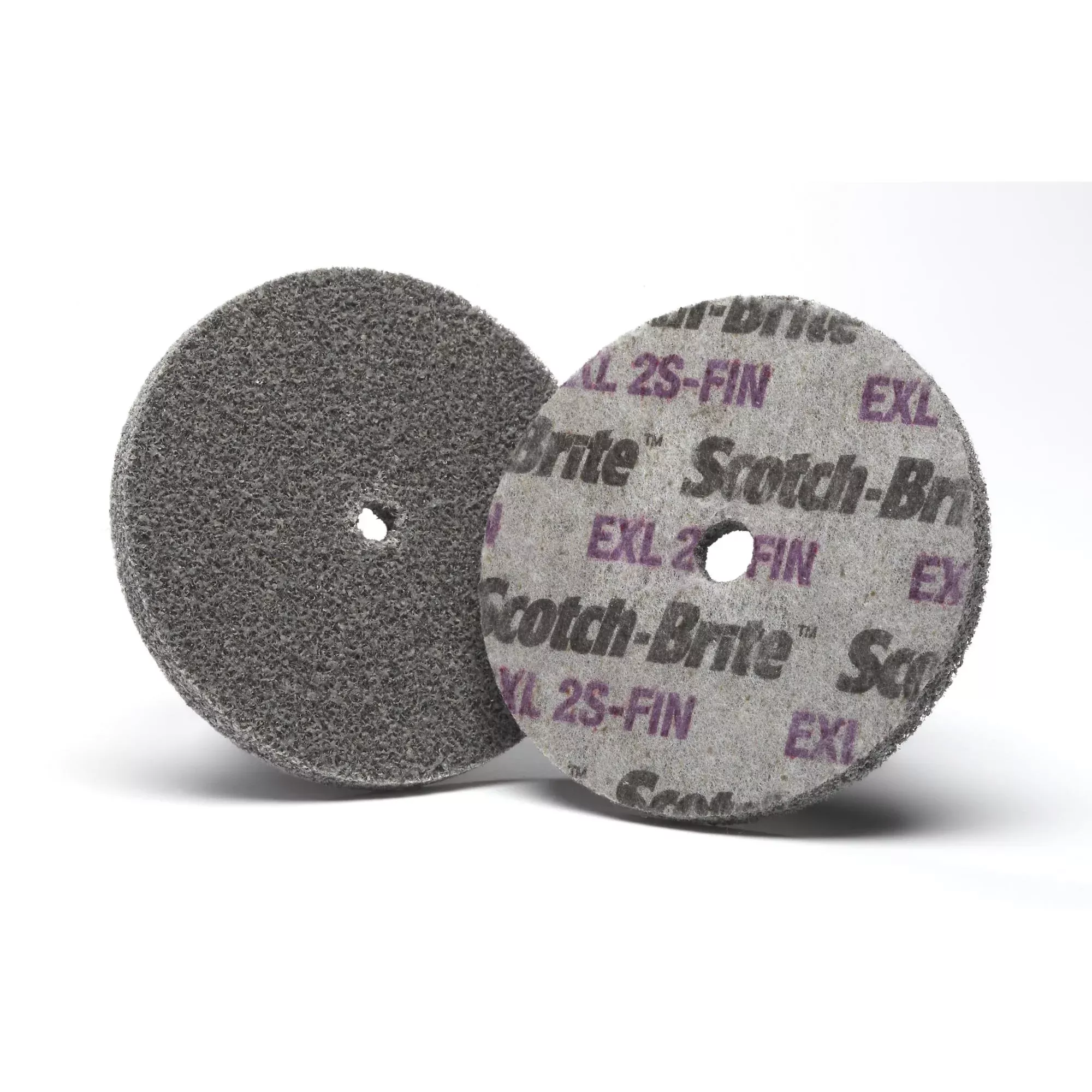 Scotch-Brite EXL Unitized Wheel, 8 in x 1 in x 3 in 2S FIN, 2 ea/Case