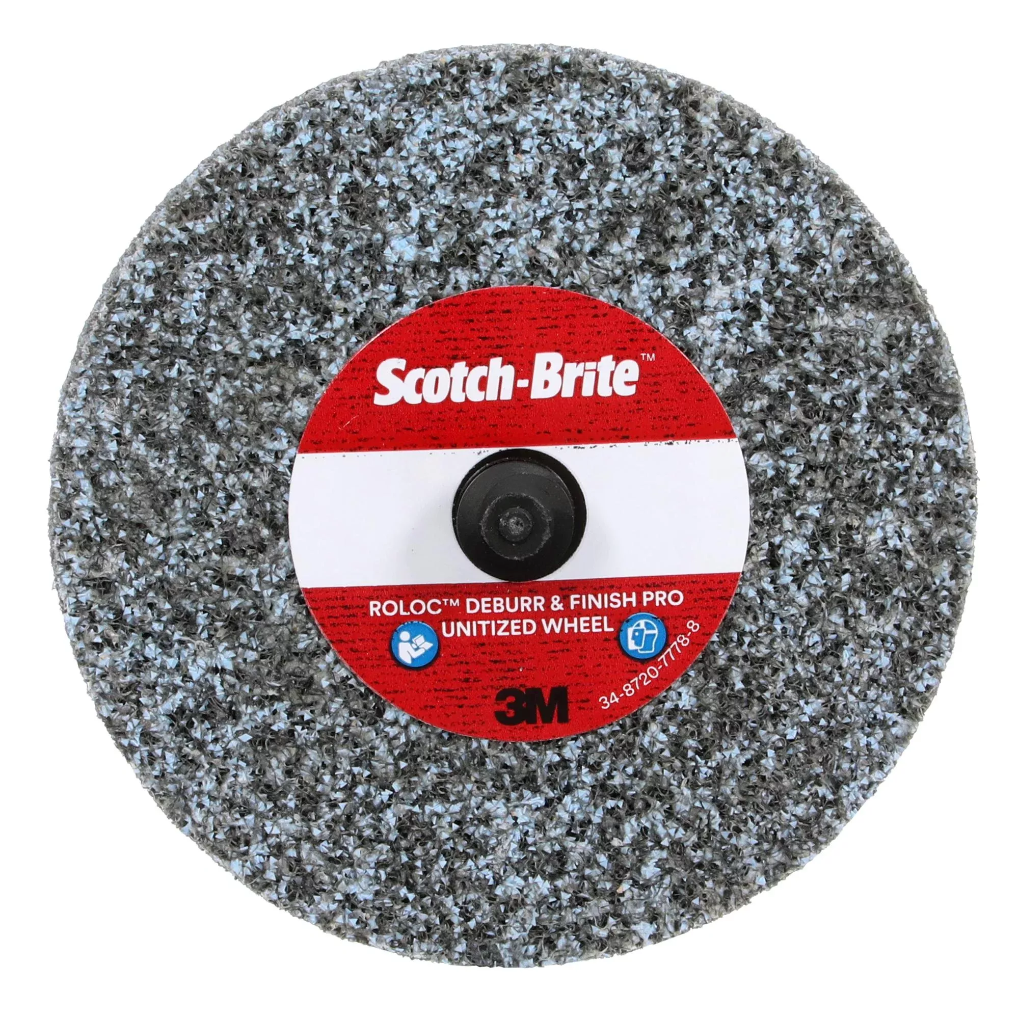 Scotch Brite Roloc Deburr & Finish PRO Unitized Wheel, DP-UR, 4C Medium+, TR