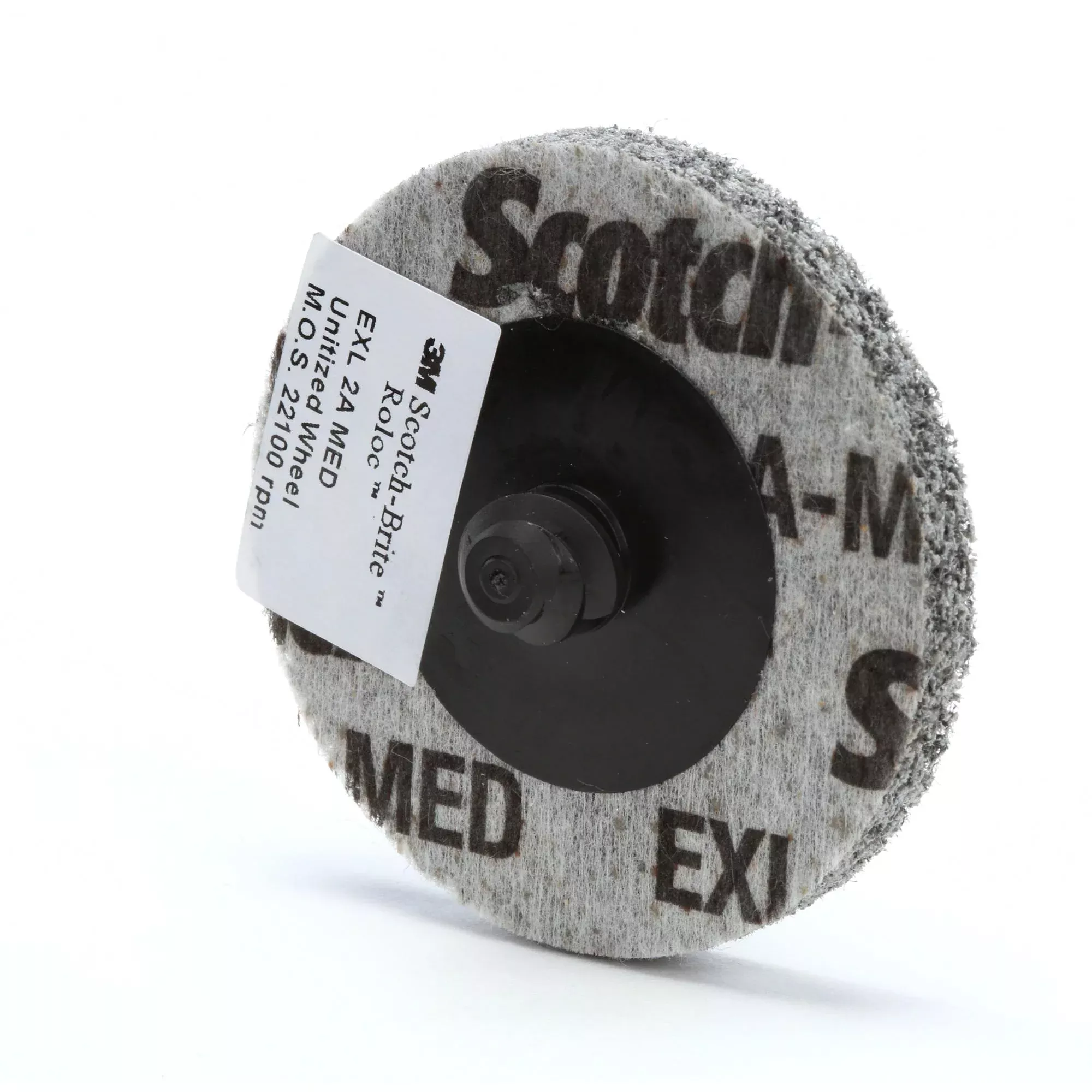 Scotch-Brite Roloc EXL Unitized Wheel, XL-UR, 2A Medium, TR, 3 in, SPR21835B