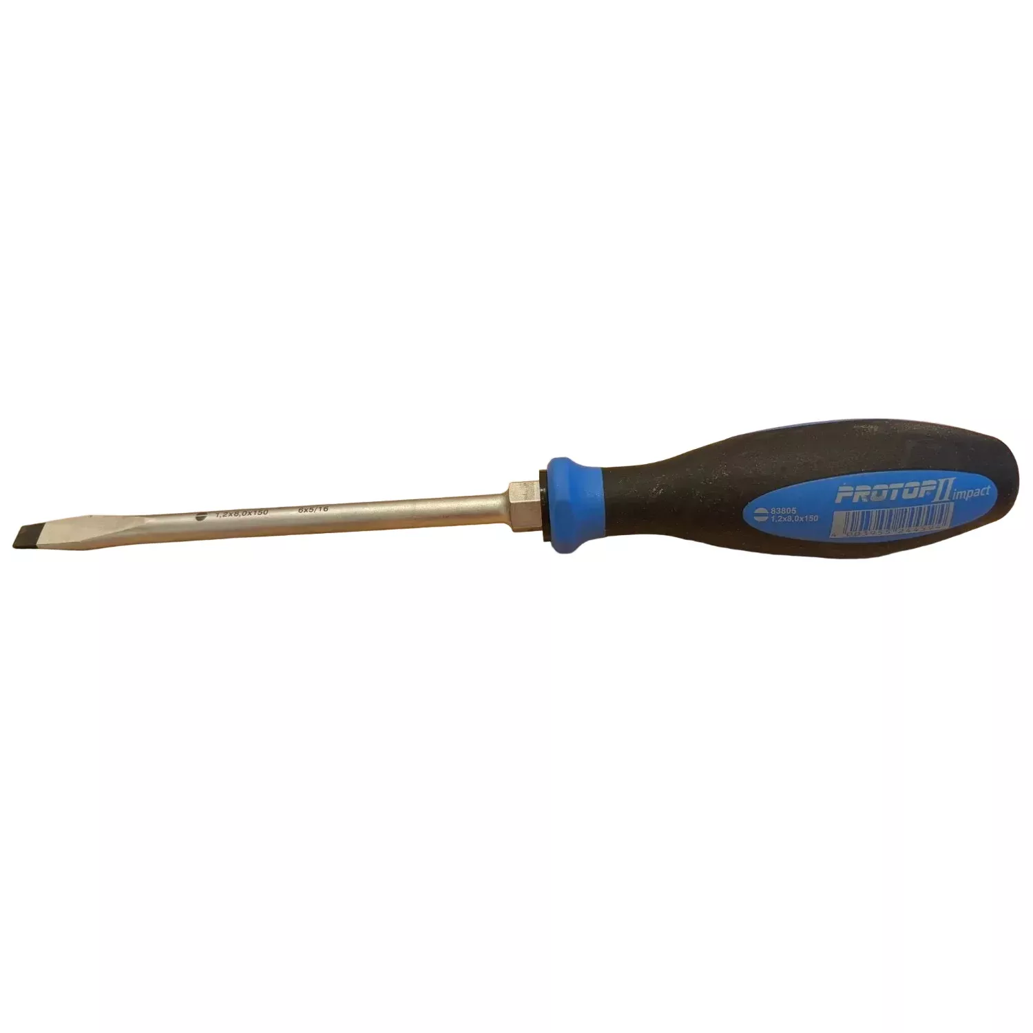 Witte 9T 83805 Pro Impact Slotted Screwdriver, 8.0 x 150mm