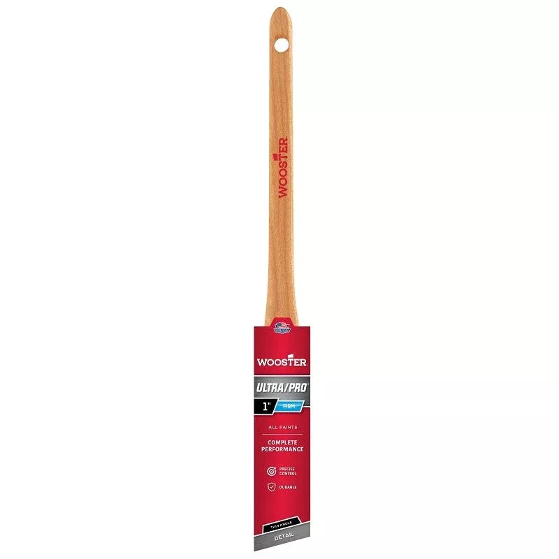 Wooster 4181-1 Paint Brush 1 in W Nylon/Polyester Bristle Angle Sash Handle