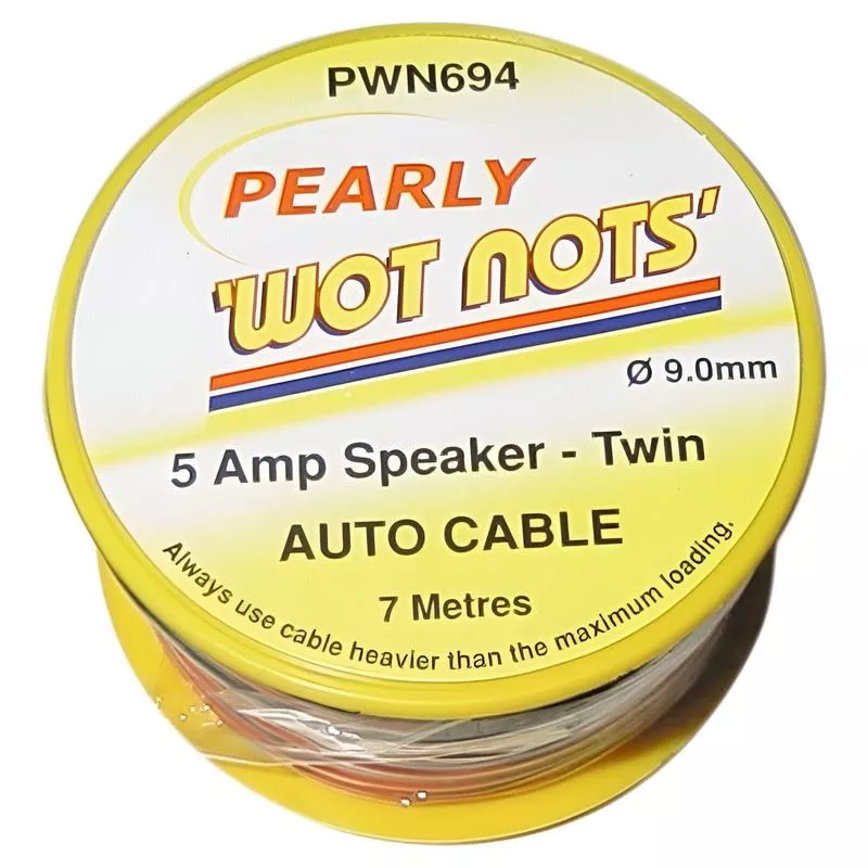 Wot-Nots Twin Wiring Cable 5amp X 7m – Red & Black