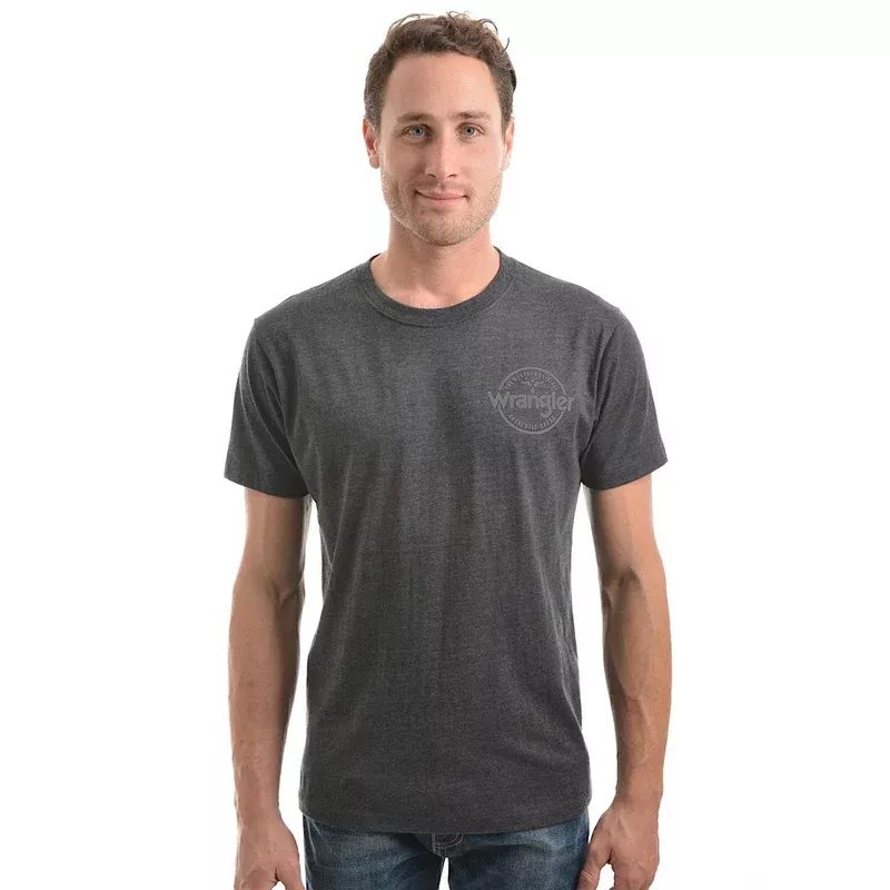Wrangler Men’s Angus Tee Charcoal/Marle