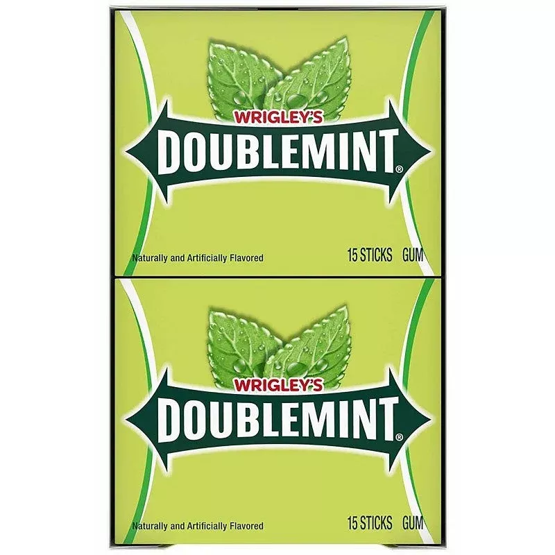 Wrigley 226660 Chewing Gum Doublemint Flavor Pack (Pack of 10)