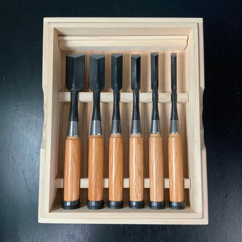 Yoshitaka Dovetail Bench chisels 6pc set/6 Oirenomi