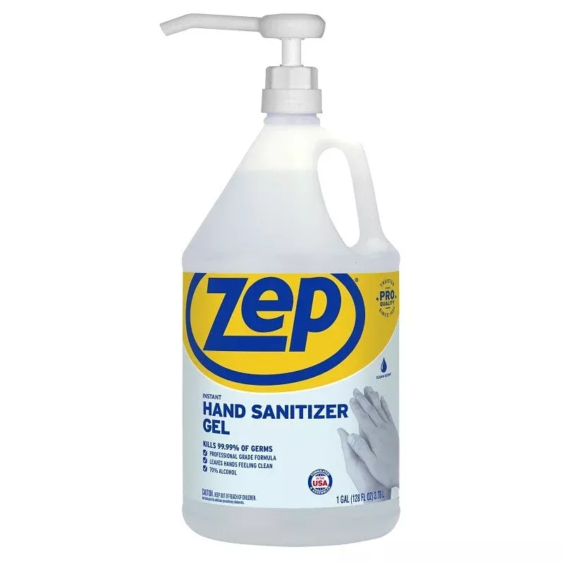 Zep 087824 Instant Hand Sanitizer Characteristic Clear 1 gal Container (Pack of 4)